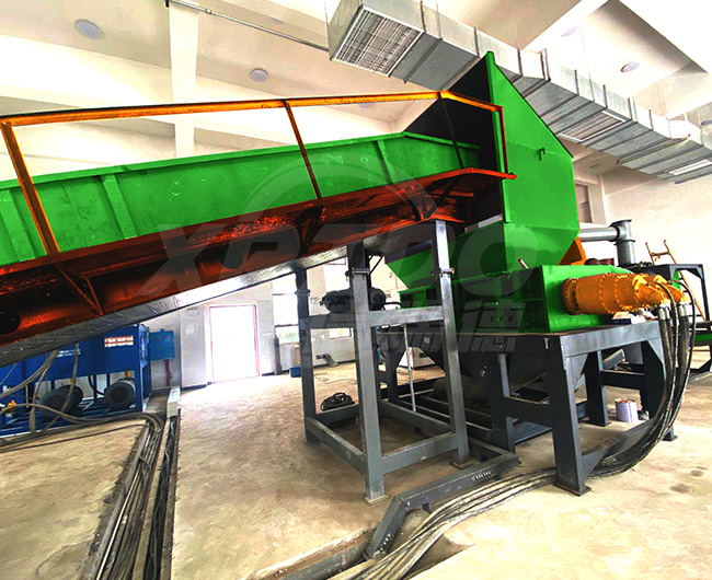 MSW waste shredder recycling plant