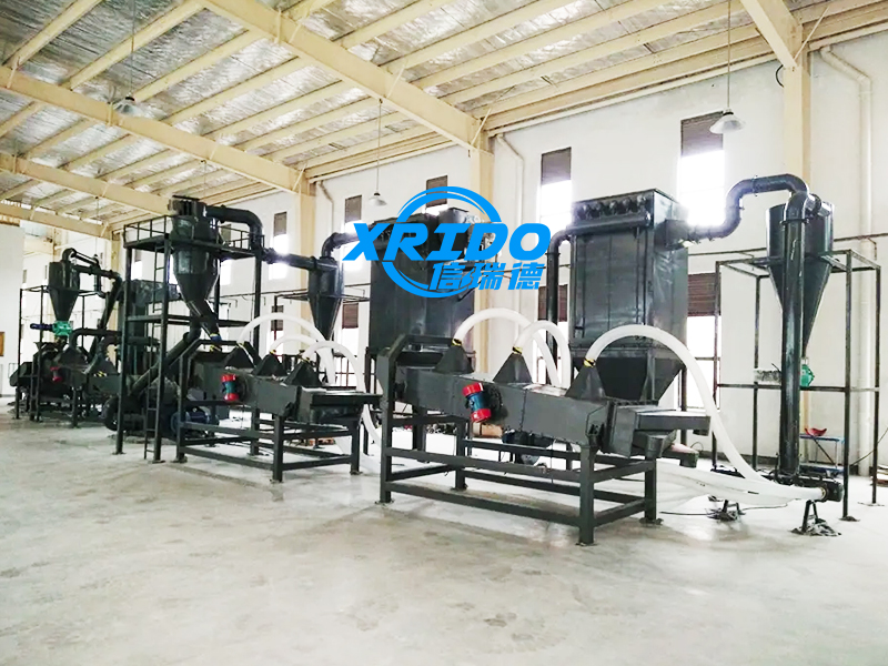 Cylindrical Lithium Battery Recycling Machine production line installation site