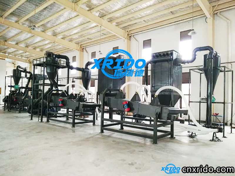 Cylindrical Lithium Battery Recycling Machine production line installation site