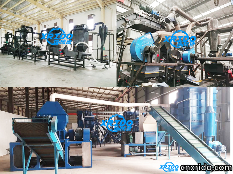 Cylindrical Lithium Battery Recycling Machine production line installation site