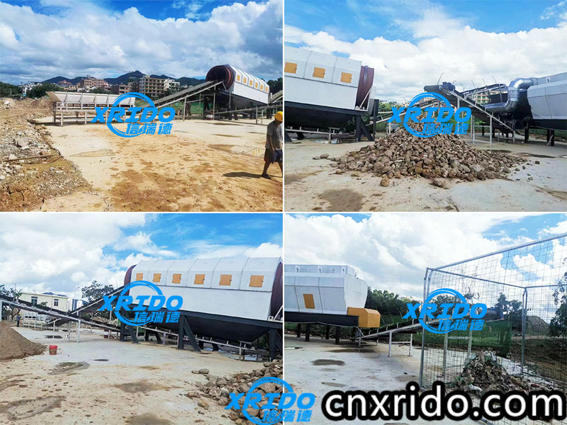 Installation site of decoration waste sorting system equipment