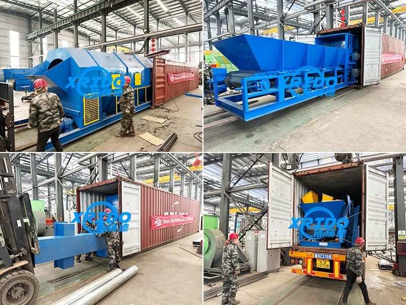 Municipal solid waste sorting and recycling production line sent to the Philippines