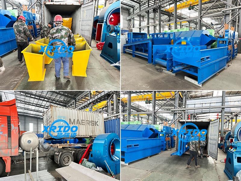 Municipal solid waste sorting and recycling production line sent to the Philippines